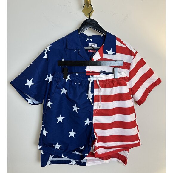 OPPOSUITS 2-Piece Americana Summer Set in Blue Size Large - Picture 3 of 14